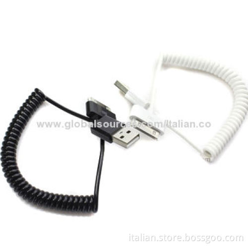 High quality iPhone curve USB cable retractable